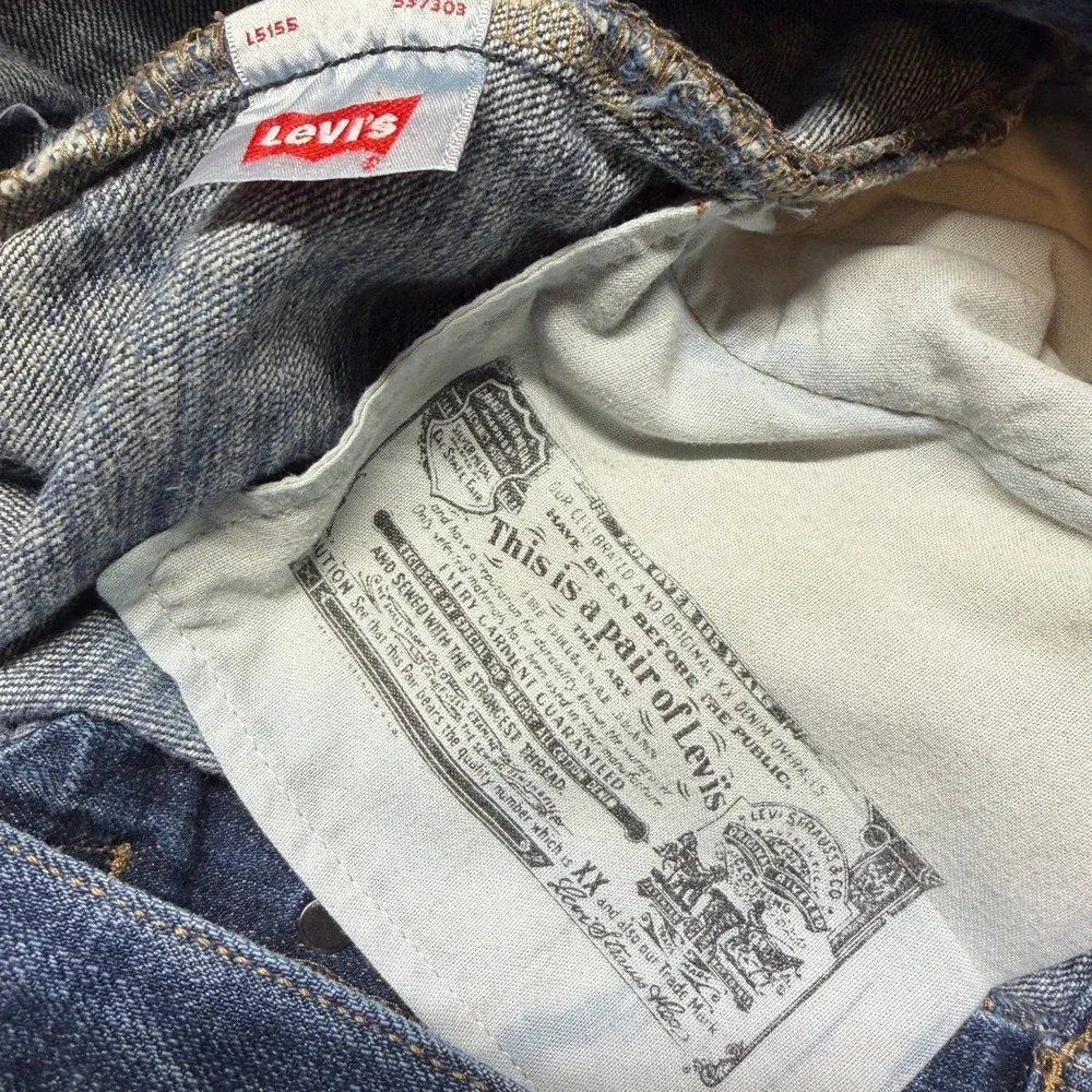 Levis 501xx Mens Jeans 33x30 Blue Straight Leg Button Fly Vintage Y2K Streetwear